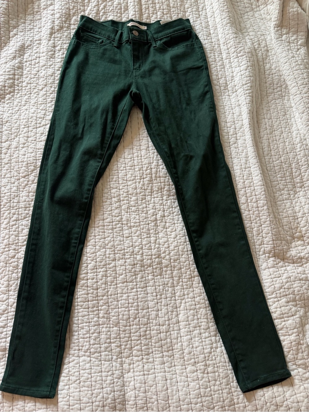 Levi's Deep Forest Green Skinny Jeans